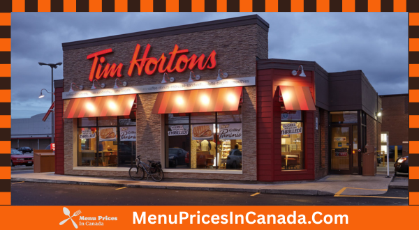 Tim Hortons Menu With Prices In Canada