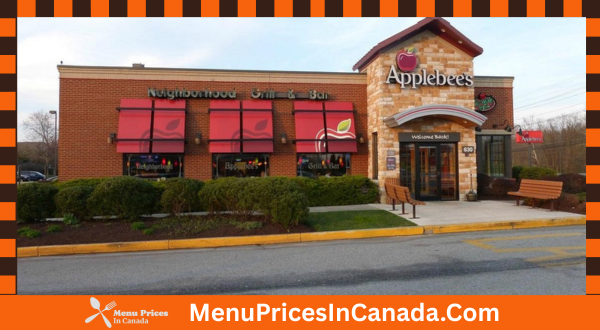 Applebee's Menu With Prices In Canada