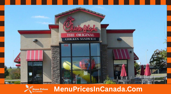 Chick-fil-A Menu With Prices In Canada