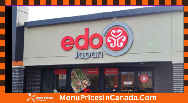 Edo Japan Menu With Prices In Canada
