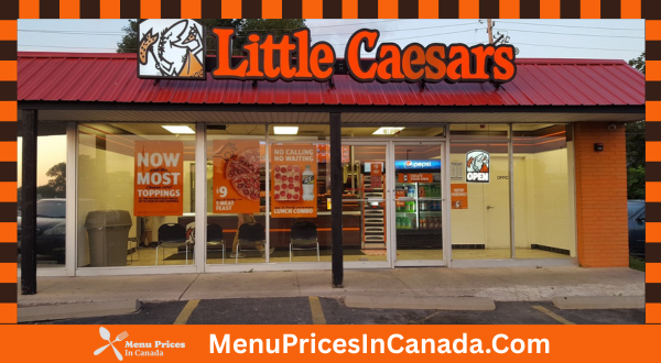 Little Caesars menu with prices in canada