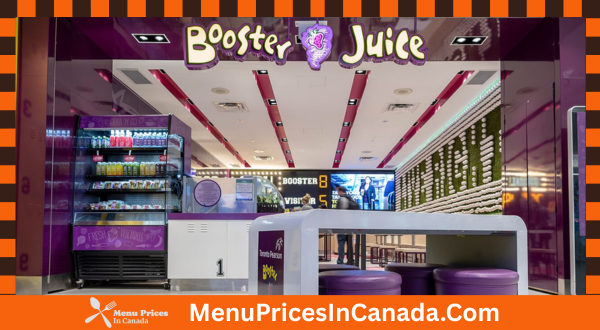 Booster Juice Menu With Prices In Canada