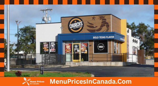 Church's Texas Chicken Menu With Prices In Canada