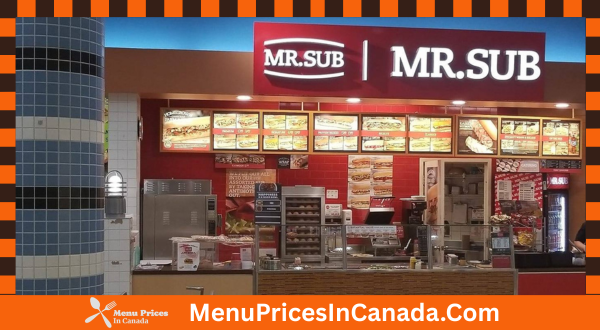 Mr. Sub Menu With Prices In Canada