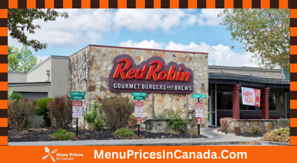 Red Robin Menu With Prices In Canada