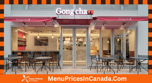 Gong Cha Menu With Prices In Canada