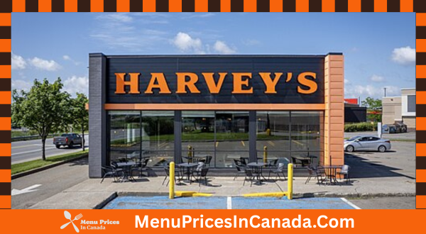 Harvey's Menu With Prices In Canada