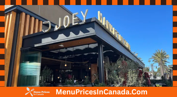 Joey Restaurant Menu With Prices In Canada