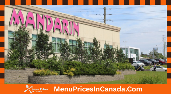 Mandarin Restaurant Menu With Prices In Canada