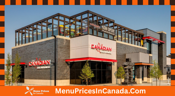 The Canadian Brewhouse Menu With Prices In Canada